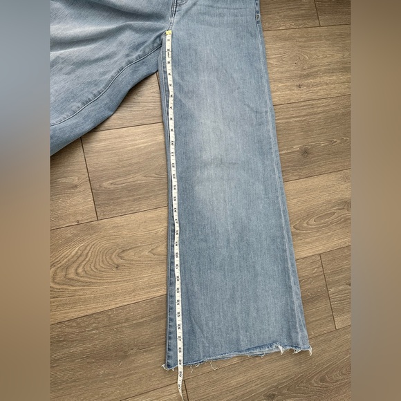 Frame Palazzo Crop Cutoff Jeans Wilson Raw After Size 26 - Picture 8 of 11